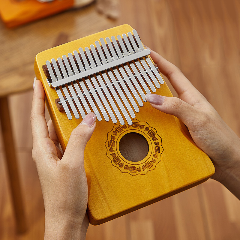 Musical Instrument Keyboard - Hluru Kalimba 17 touches, piano à