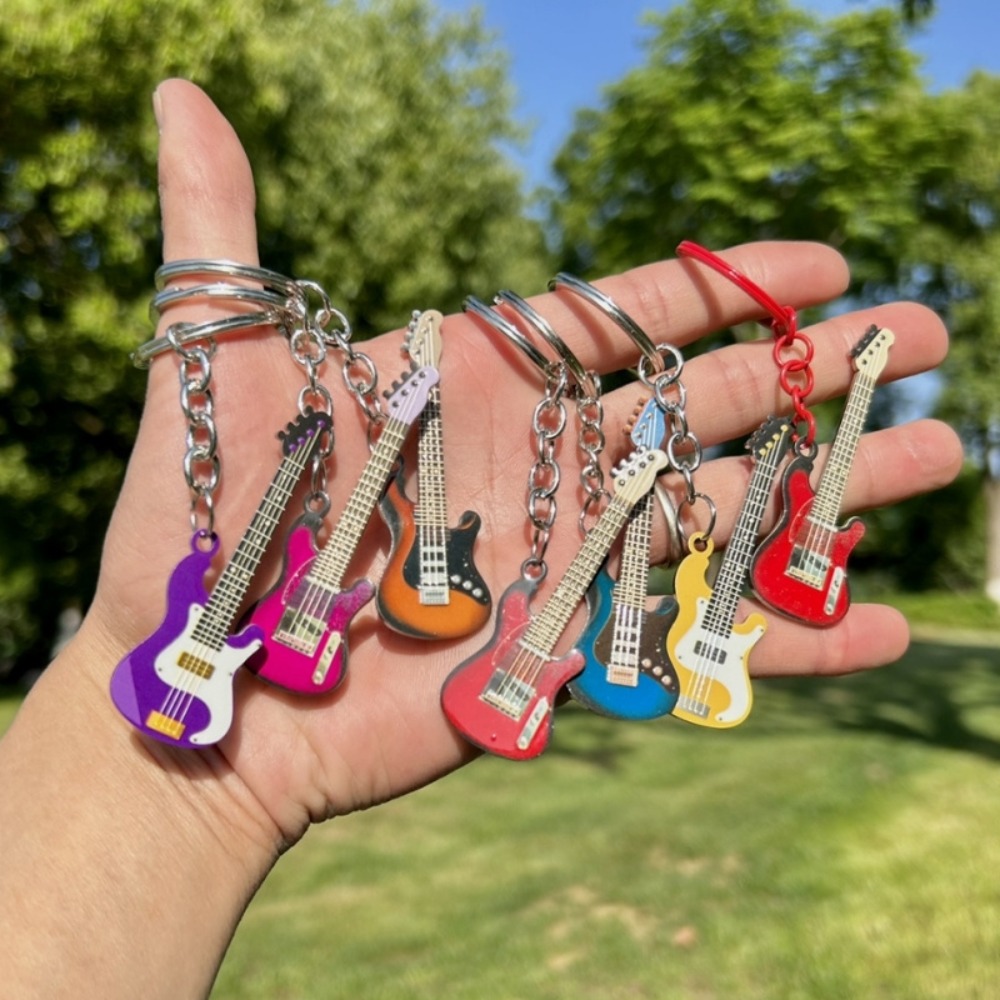 Musical Instrument All - Porte-clés Hip Hop guitare porte-clés Cool