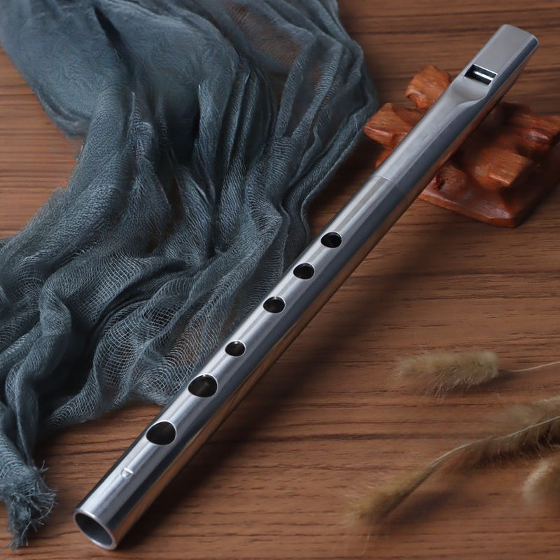 Tin Whistle Flute - Enregistreur en alliage d'aluminium, clé D,