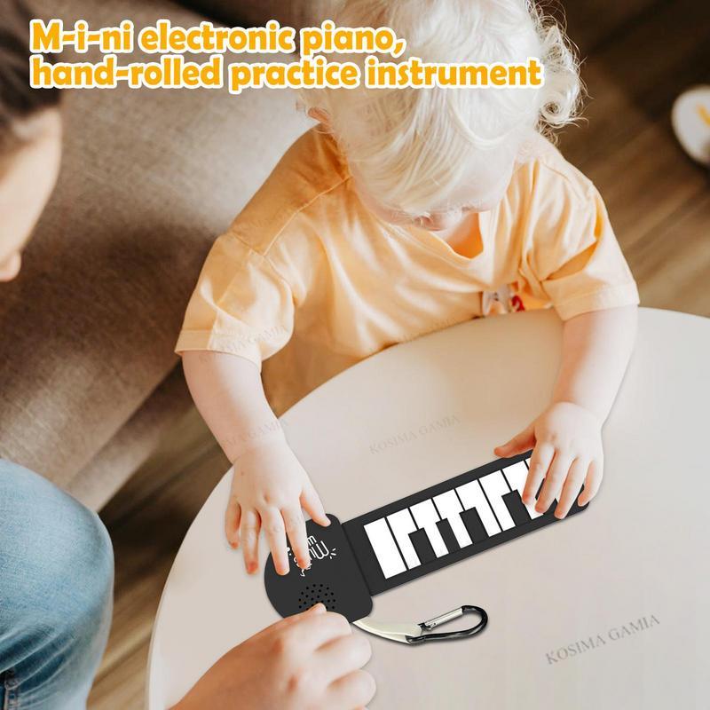 Musical Instrument Qin - Piano électronique enroulable en silicone, clavier