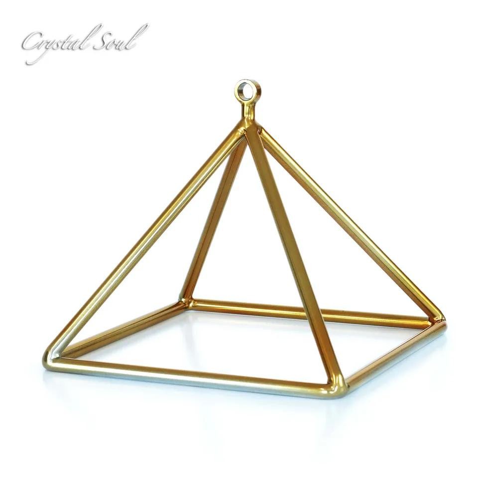 Musical Instrument All - Pyramide en cristal doré de 432Hz,