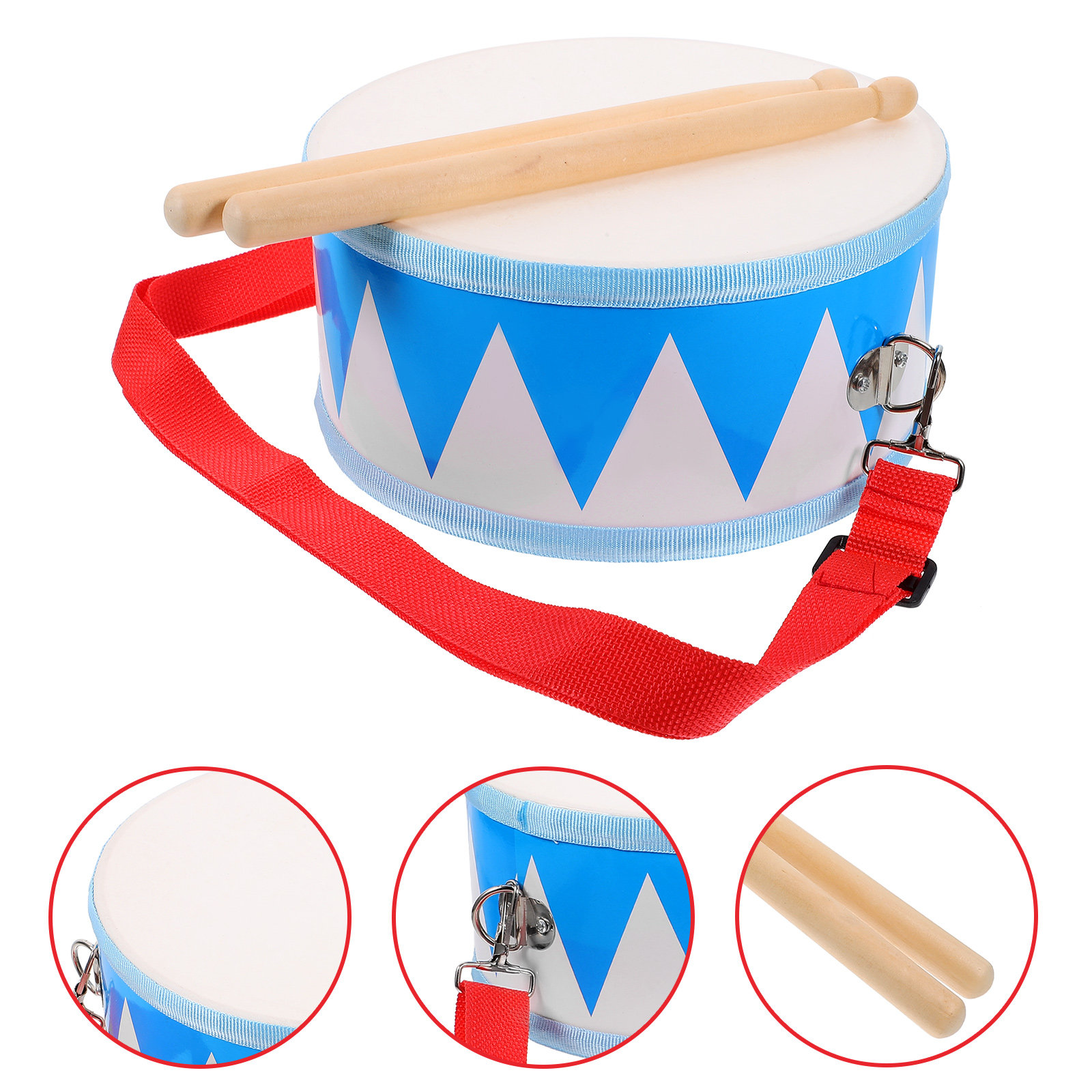 Musical Instrument Kids - 1 ensemble de tambours en bois