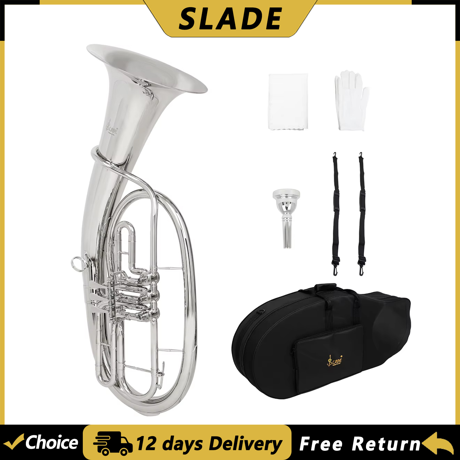 Musical Instrument Euphonium - SLADE LDT900S Euphonium 3 clés en
