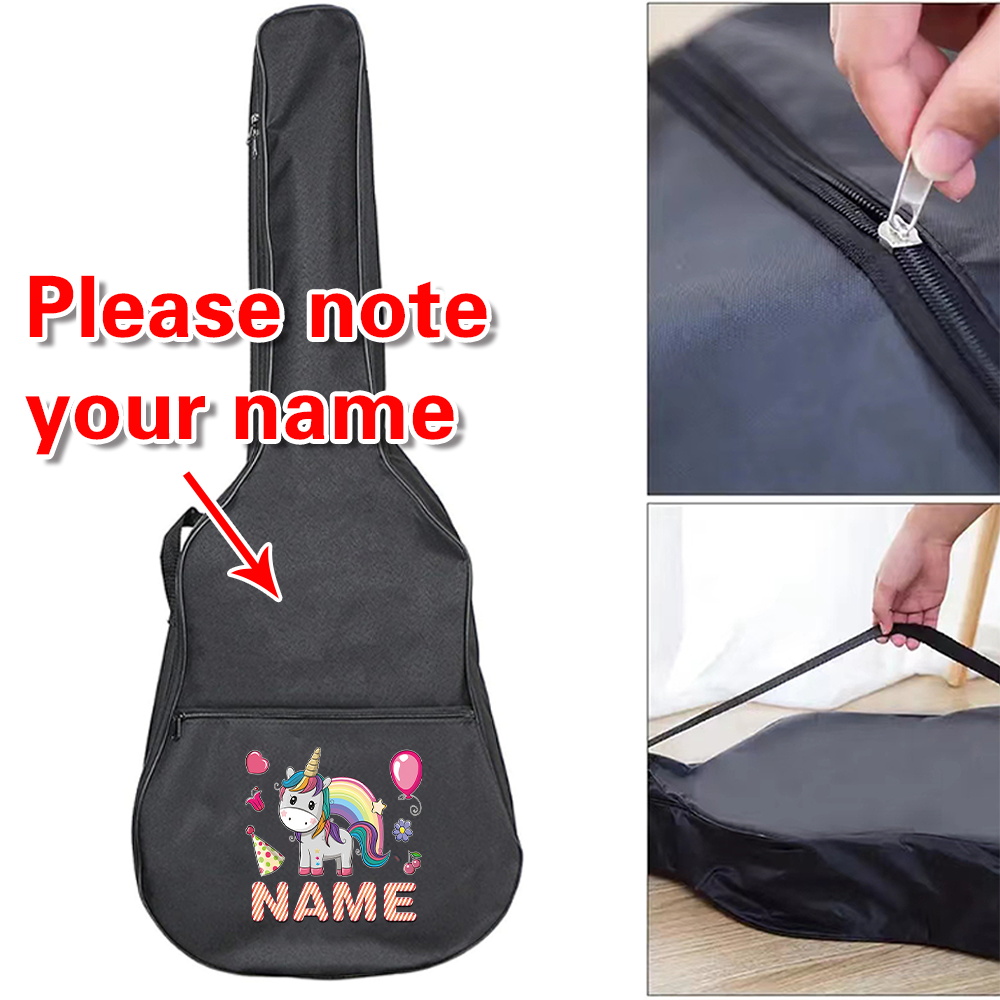 Musical Instrument With Name - Sac de guitare avec nom personnalisé