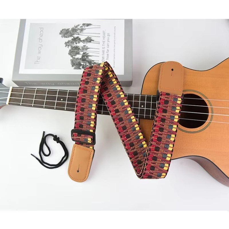 Musical Instrument Dulcimer - 1 sangle réglable pour ukulélé, large