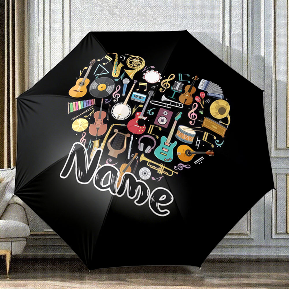 Musical Instrument With Name - Parapluie personnalisé avec nom, 