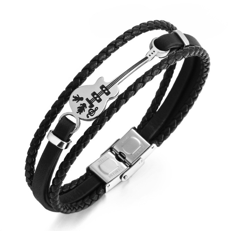 Musical Instrument All - Bracelet en cuir unique classique pour
