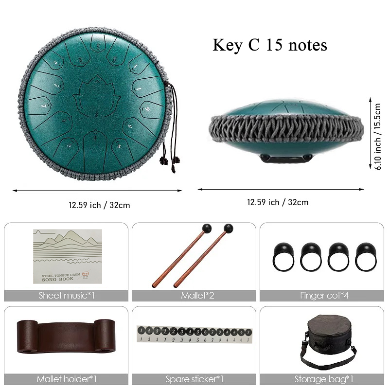 Hluru-Tambour à langue en acie - Musical Instrument All avis et prix