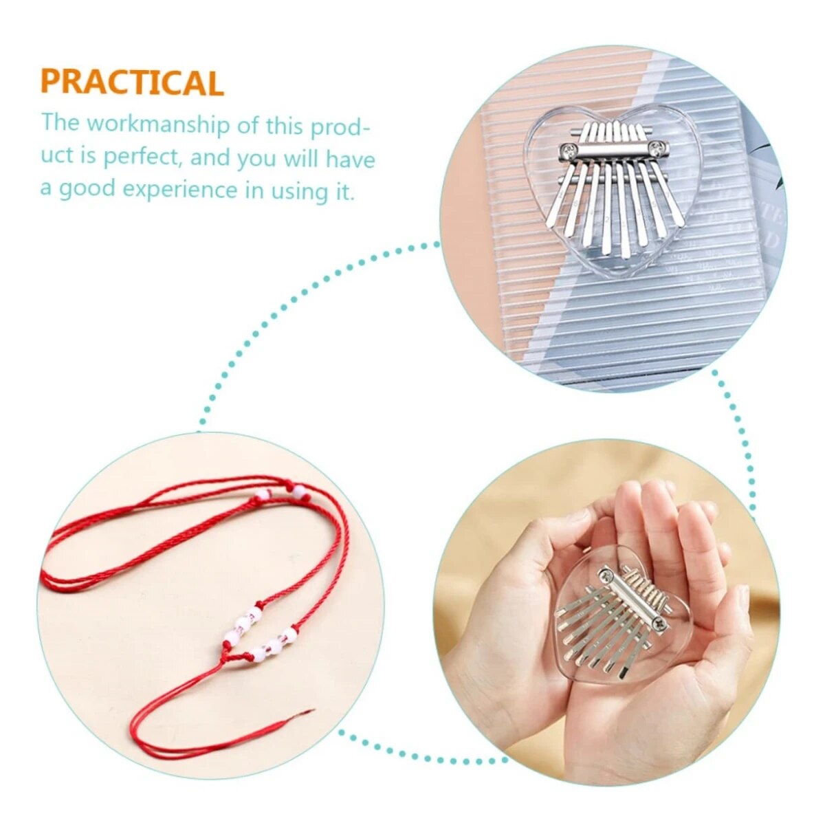Miwayer 8 touches Mini Kalimba - Musical Instrument Dulcimer avis et prix