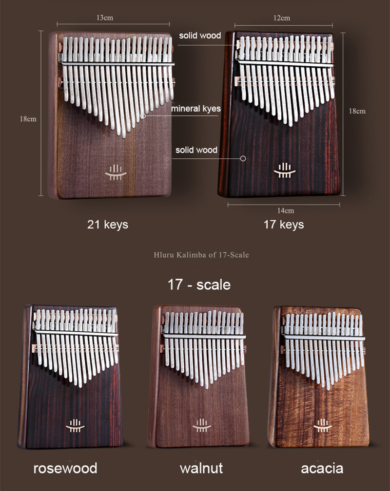 Hluru-Piano à pouce en bois ma - Musical Instrument Qin avis et prix
