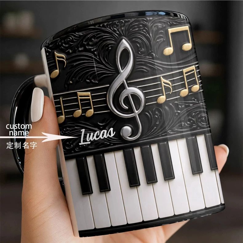 Tasse en céramique personnalis - Musical Instrument With Name avis et prix