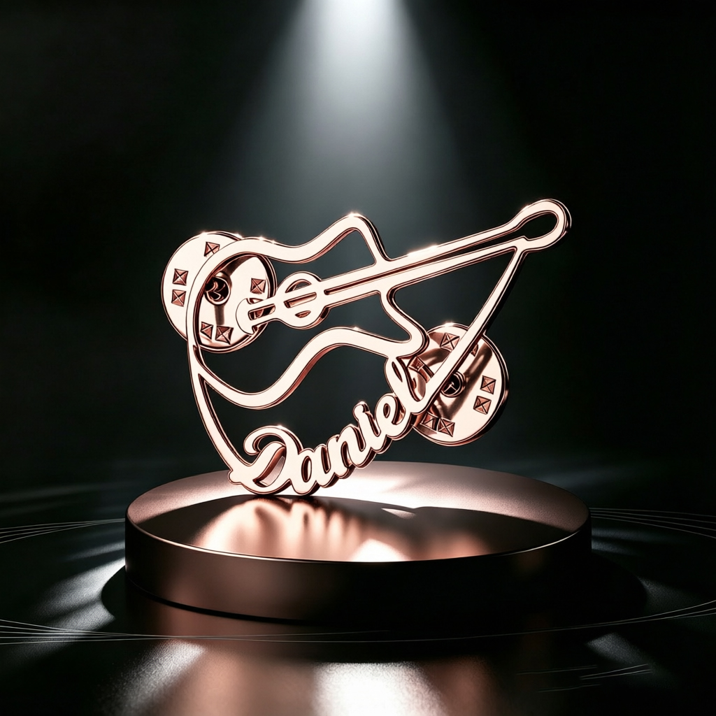 Broche violon personnalisée av - Musical Instrument With Name avis et prix