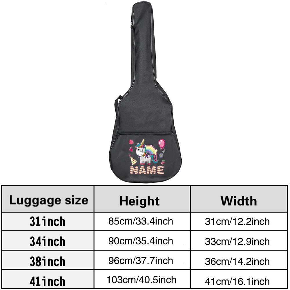 Sac de guitare avec nom person - Musical Instrument With Name avis et prix