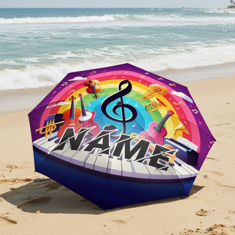Parapluie personnalisé avec no - Musical Instrument With Name avis et prix