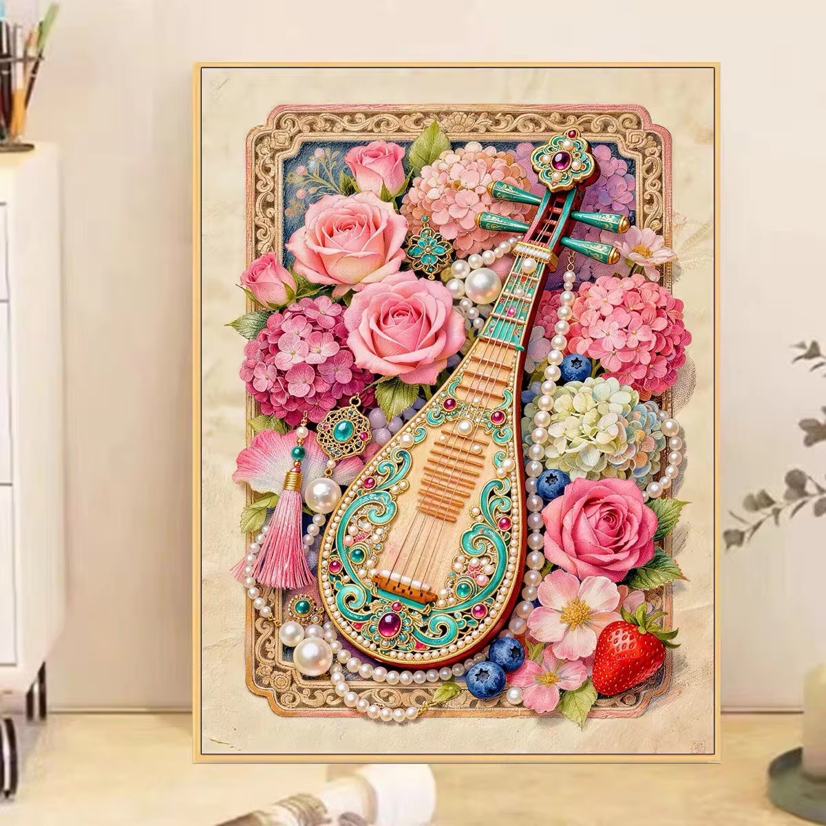 Peinture au diamant Fleurs Pip - Musical Instrument Painting avis et prix