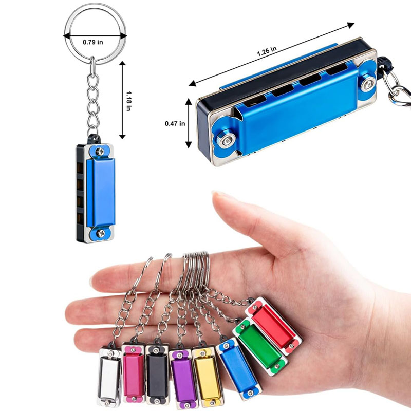 Mini harmonica porte-clés, bre - Musical Instrument Gif avis et prix