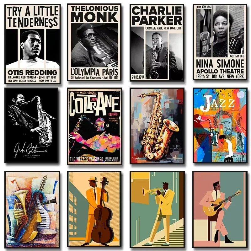 Jazz musique Saxophone guitare - Musical Instrument Painting avis et prix