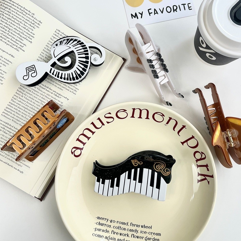 Pince à cheveux en acétate, pi - Musical Instrument Video avis et prix