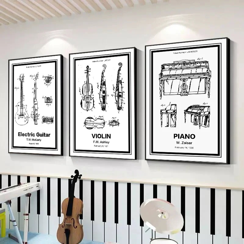 Affiches sur toile de brevets  - Musical Instrument Video avis et prix