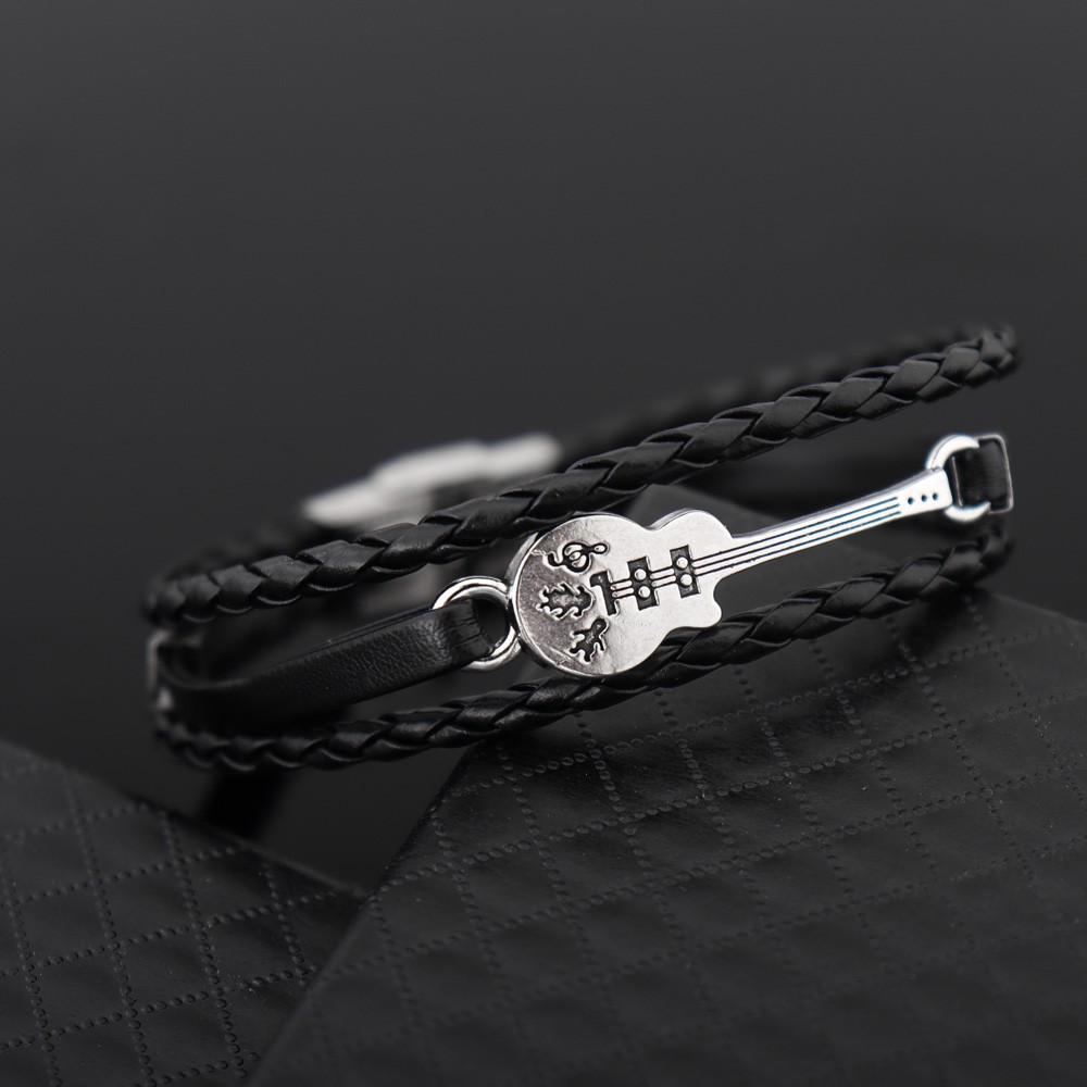 Bracelet en cuir unique classi - Musical Instrument All avis et prix